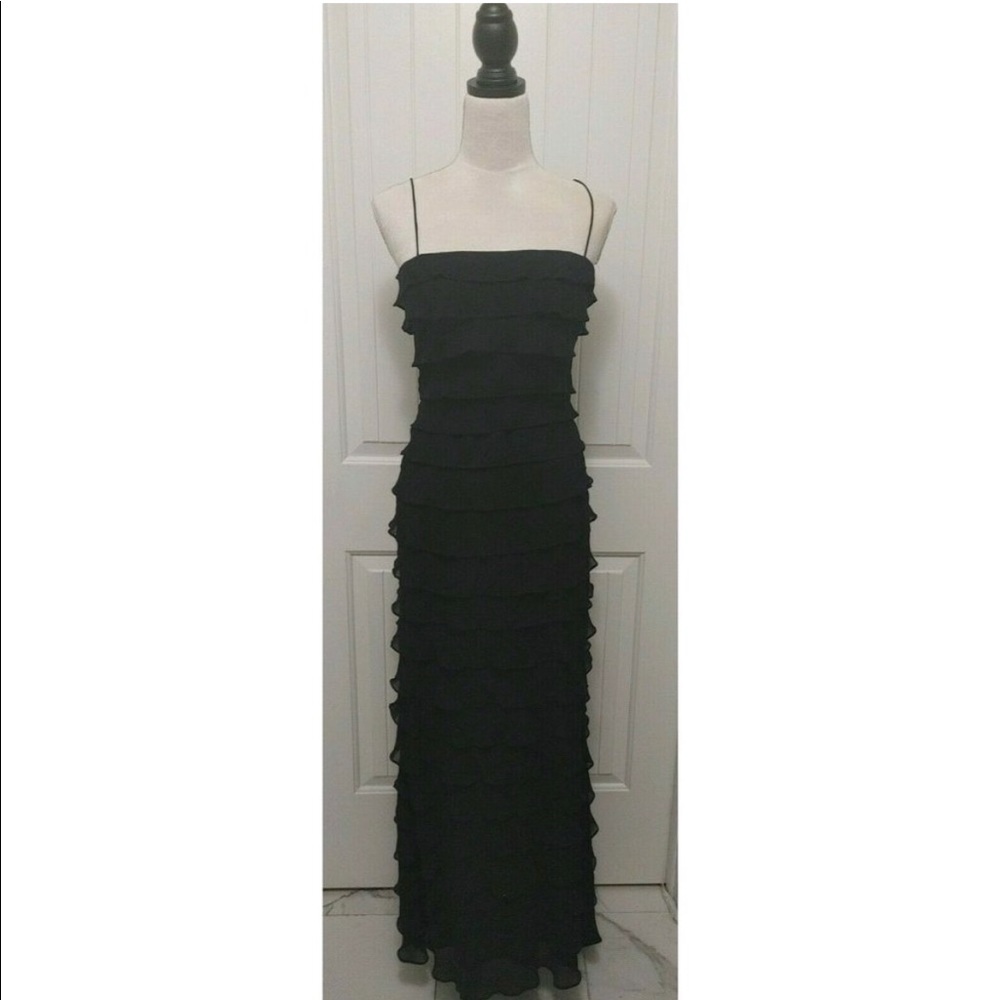 Black Ruffle Gown - Picture 2 of 5